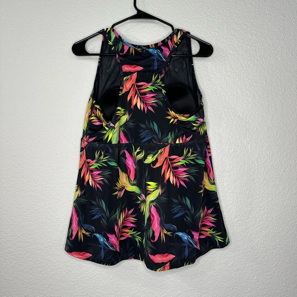 Torrid Tropical Wireless Racerback Tankini Top Size 2X Beach Color - Picture 4 of 5